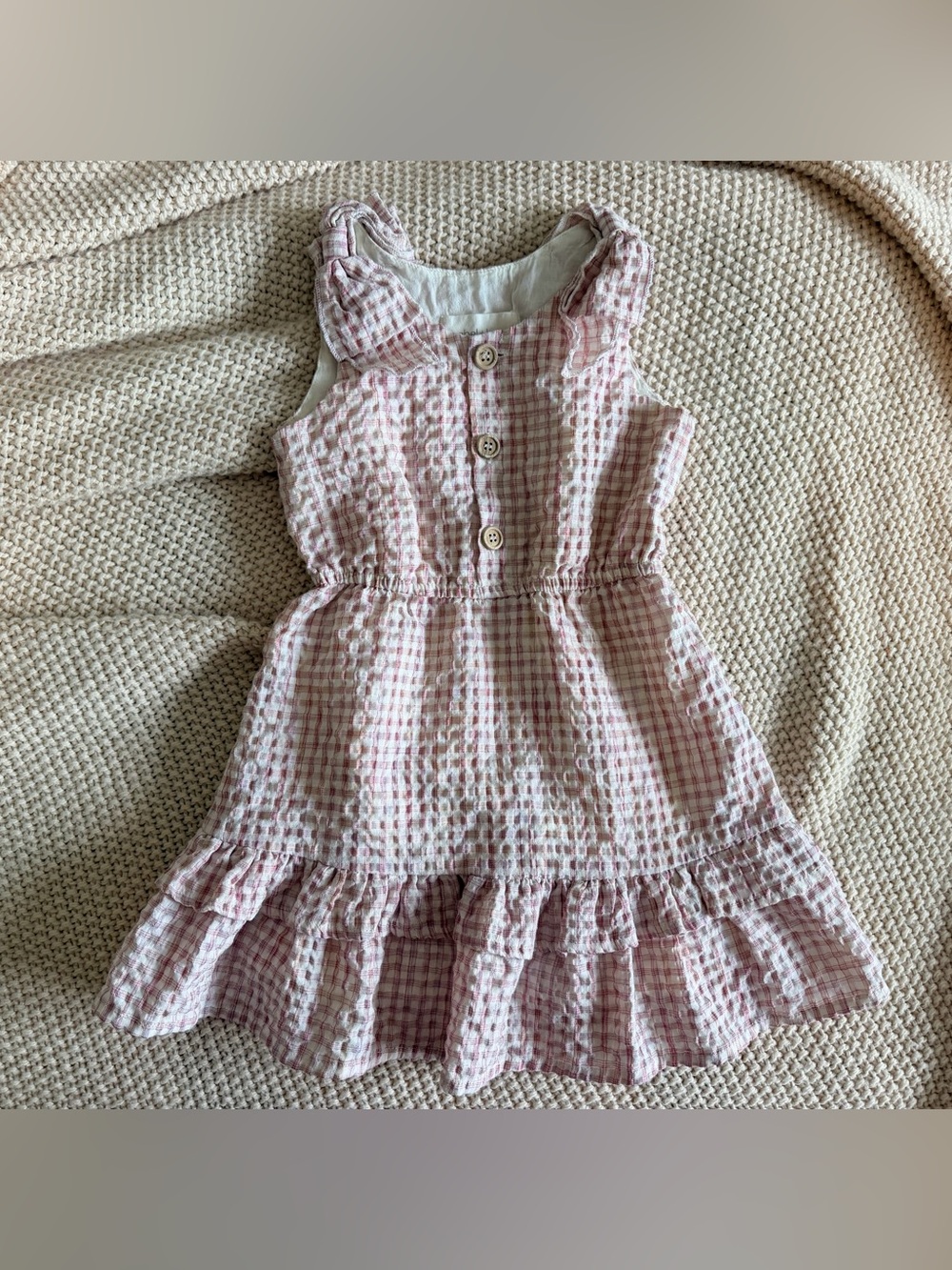 🌸 Mabel + Honey Gingham Ruffle Dress | Size 5 | EUC